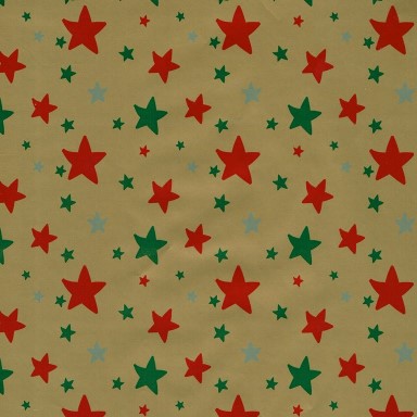 Christmas stars with gold background, strong glossy white paper.
 